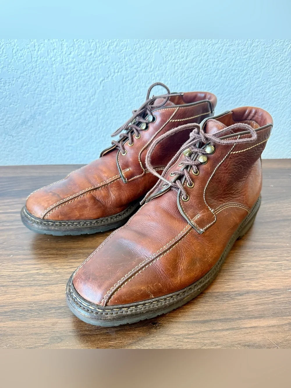 Allen Edmonds Brown Leather Chukka Boots